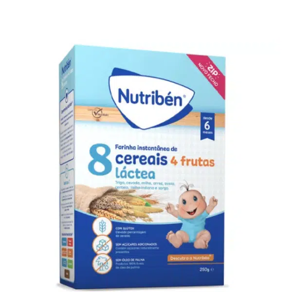 Nutribén 8 Cereais 4 Frutas L.A. 250 gramas - farmácia rodrigues rocha