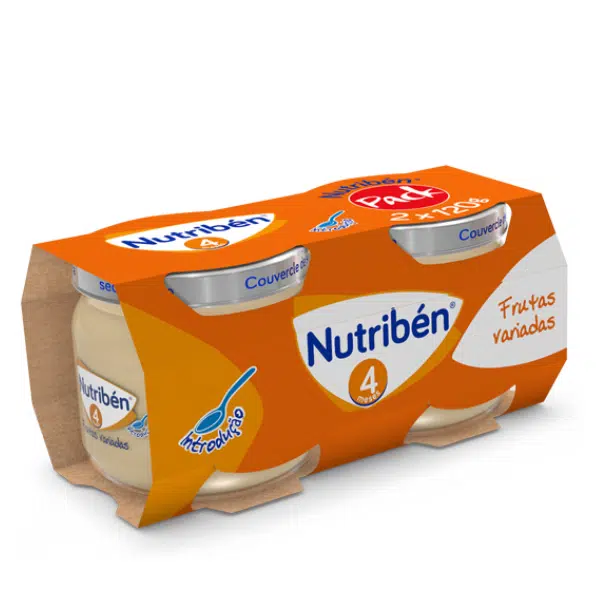 Nutribén Boião Frutas Variadas 120 gramas x 2 - farmacia rodrigues rocha