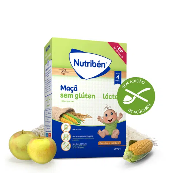 Nutribén Maçã L.A. 250 gramas - farmácia rodrigues rocha Nutriben Papa Maçã Láctea 250g - farmácia rodrigues rocha