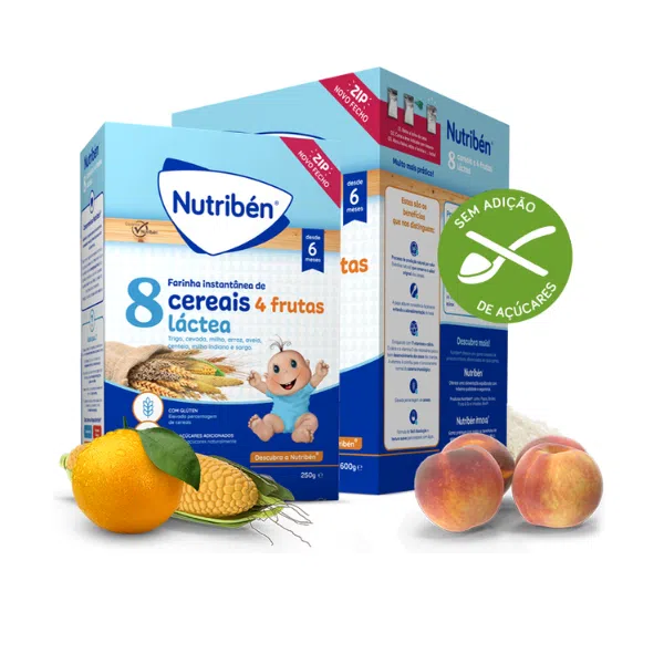 Nutriben Papa 8 Cereais 4 Frutas - Farmácia Rodrigues Rocha