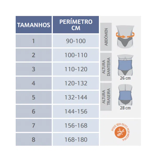 Orliman Faixa Sacrolombar Abdómen Pêndulo 3-Tex Lumbo