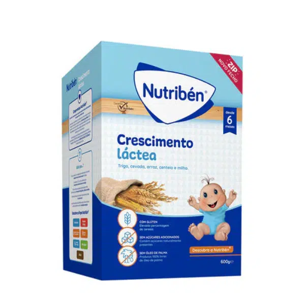 Nutriben Papa Crescimento Láctea 600g - farmácia rodrigues rocha
