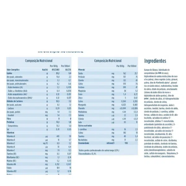 Aptamil Pepti Junior_composição