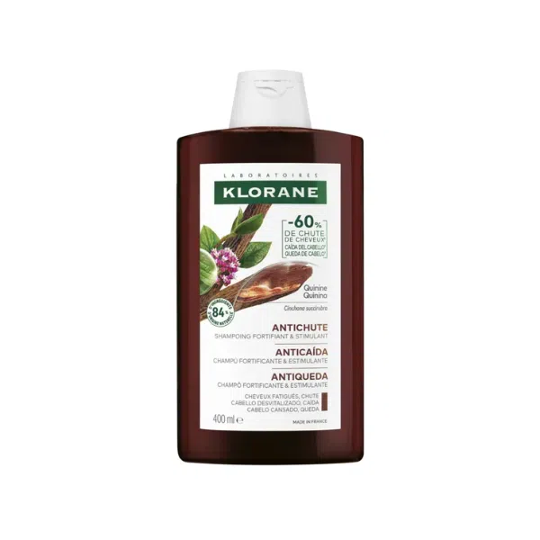 Klorane Champô Estimulante e Fortificante - Quinina e Edelweiss BIO 400ml - Farmácia Rodrigues Rocha