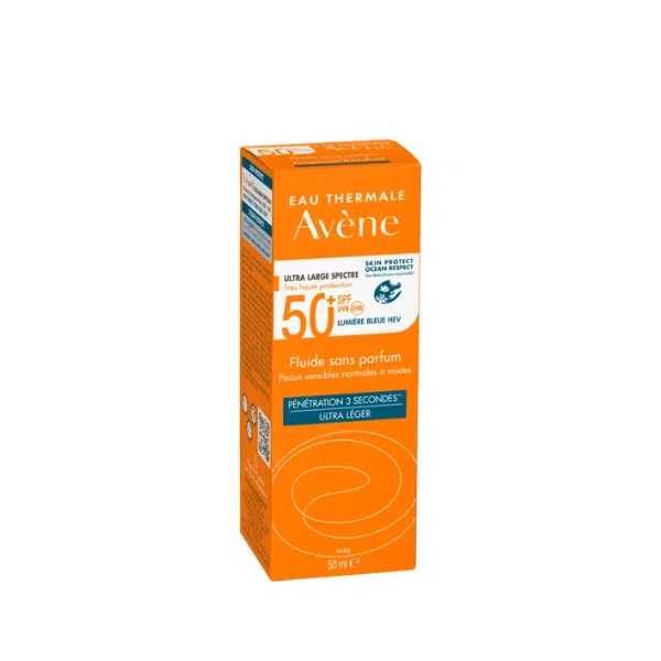 Avène Solar Fluido Sem Perfume SPF50+