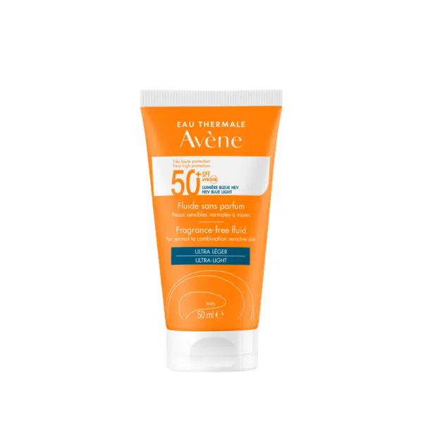 Avène Solar Fluido Sem Perfume SPF50 - Farmácia Rodrigues Rocha
