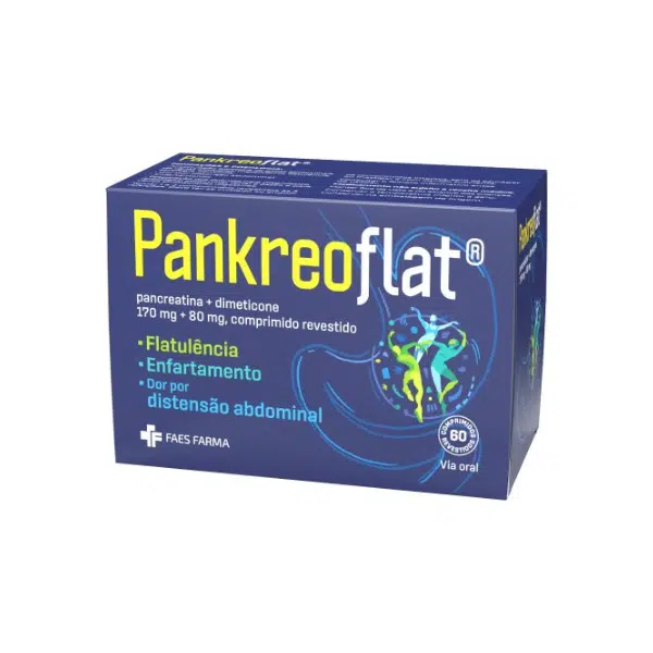 Pankreoflat 60 comprimidos - Farmácia Rodrigues Rocha