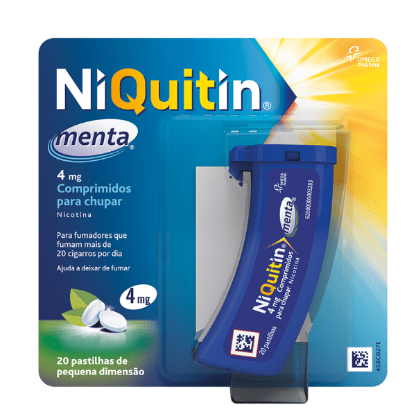 Niquitin Menta 4 mg 20 comprimidos - Farmacia Rodrigues Rocha (1)