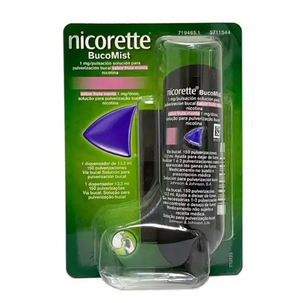 Nicorette BucoMist Fruta Menta Spray 150 Doses
