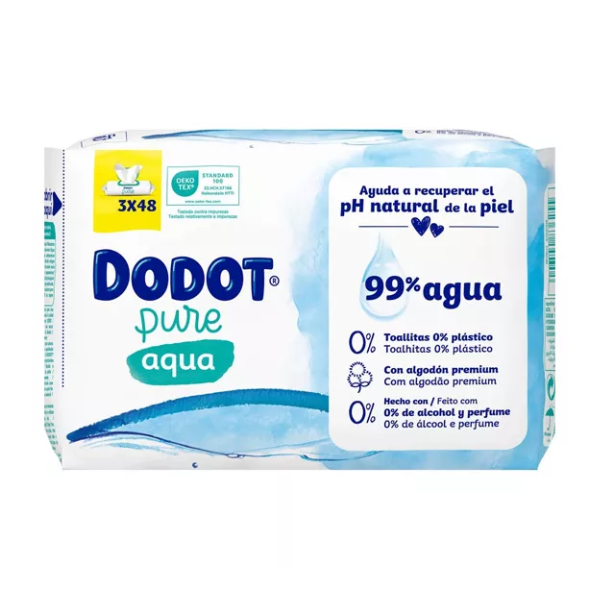 Dodot Aqua Pure Toalhitas 3x48