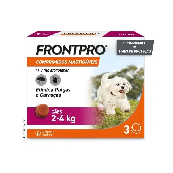 FrontPro Cão 2 a 4 kg 3 Comprimidos Mastigáveis