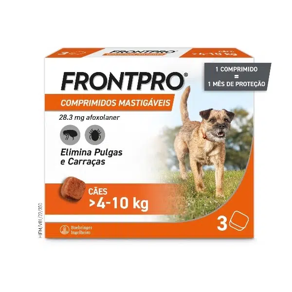 FrontPro Cão 4 a 10 kg 3 Comprimidos Mastigáveis