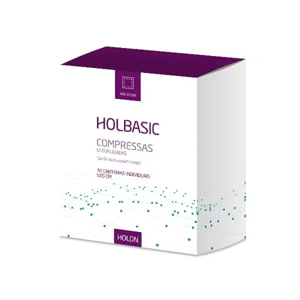 Compressas Esterilizadas TNT Holbasic 5x5cm