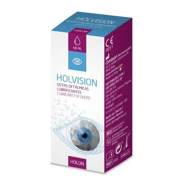 Gotas Oftalmológicas Lubrificantes Holvision 10ml