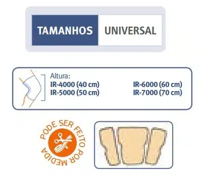 Orliman Ortótese Imobilizadora do Joelho a 0º - Altura 70 cm