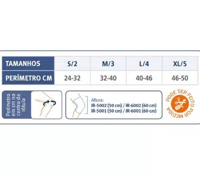 Orliman Ortótese Imobilizadora Joelho a 20º - Altura 60 cm