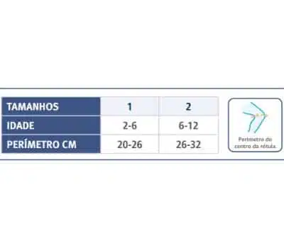 Orliman Pediátrico Joelheira com Barras Articuladas