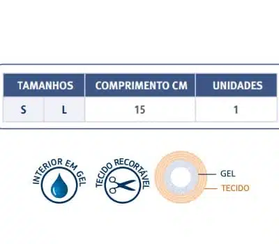 Sofy-Plant Tubo Elástico em Gel Forrado com Tecido