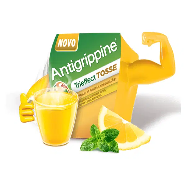 Antigrippine Trieffect Tosse 10 saquetas pó