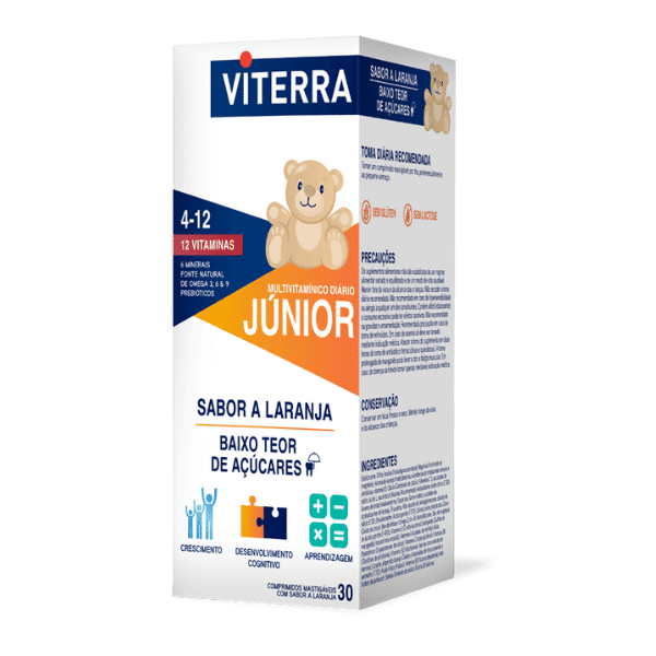 viterra júnior 30 comprimidos mastigáveis