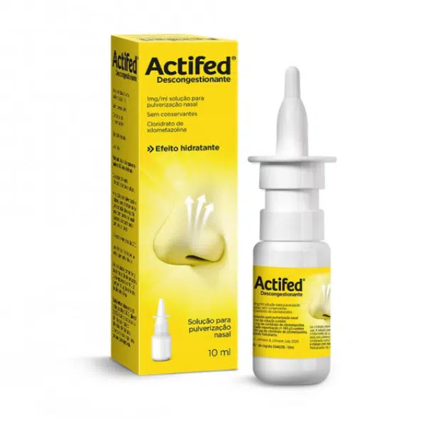 actifed descongestionante solução pulverização nasal 10 Ml