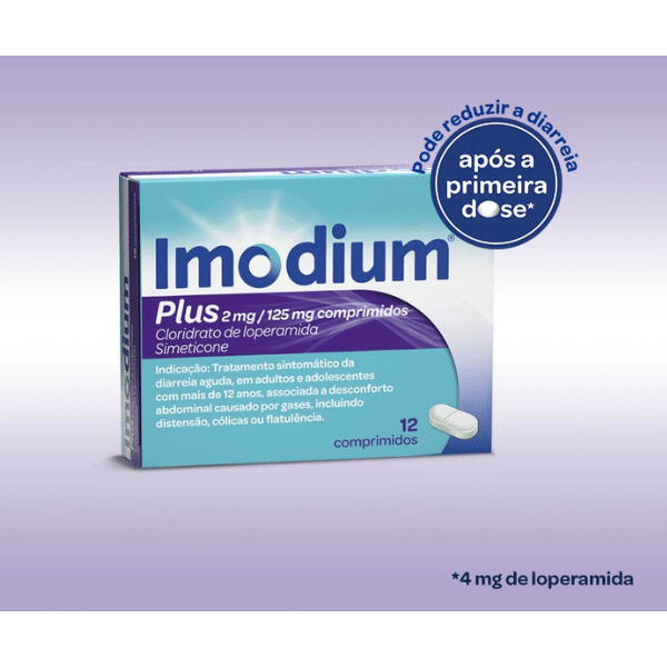 imodium plus 12 comprimidos