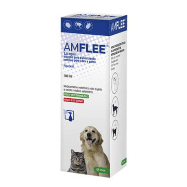 amflee spray para cao e Gato 100ml