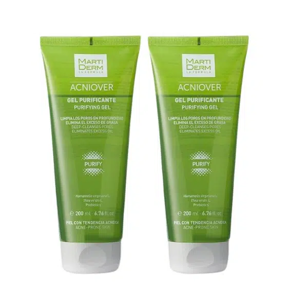 martiderm acniover gel purificante pack promocional 2x200ml