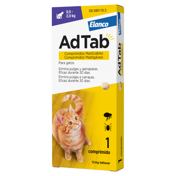 AdTab Gato 0.5-2kg - 1 comp - Farmacia Rodrigues Rocha