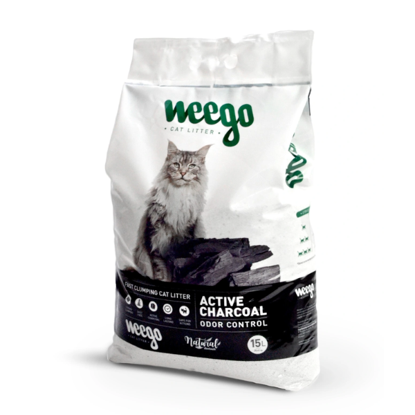 Areia Aglomerante Weego Active Charcoal 15L