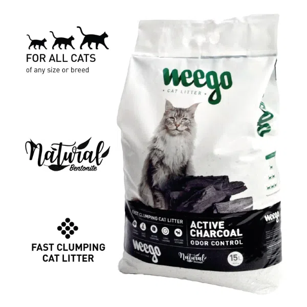 Areia Aglomerante Weego Active Charcoal