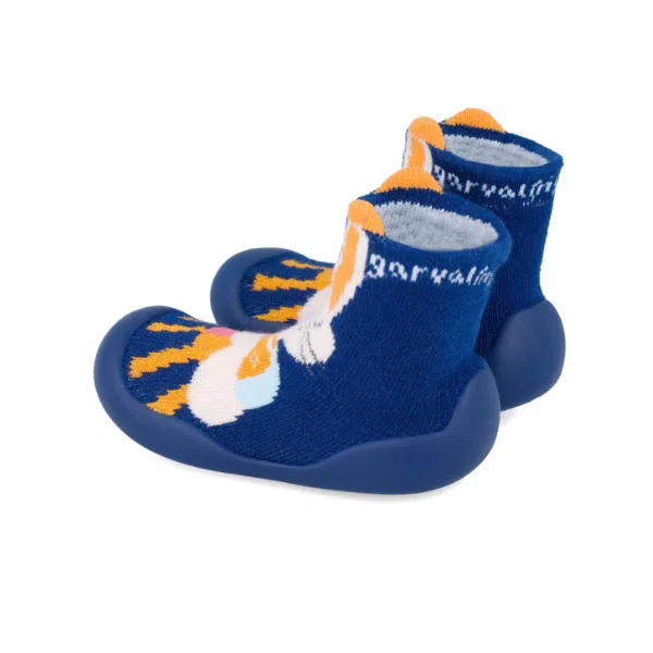 Meias Antiderrapantes Azuis Garvalin