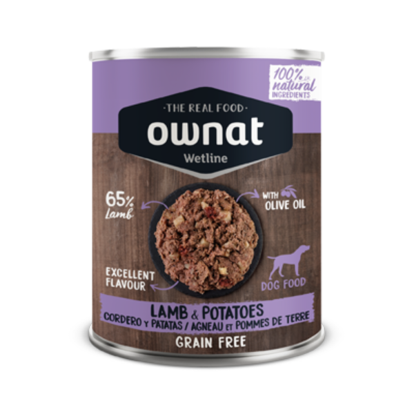 Comida Húmida Cão Ownat Cordeiro e Batata