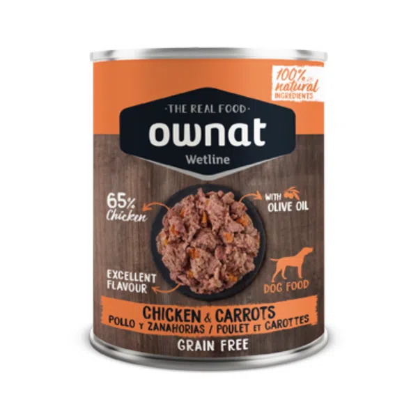 Comida Húmida Cão Ownat Frango e Cenoura