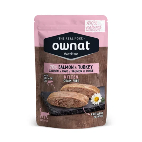 Comida Húmida Gato Ownat Salmão e Perú