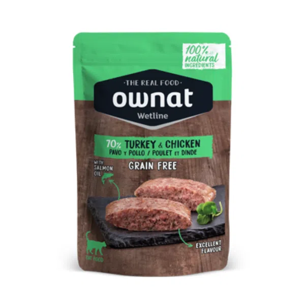 Comida Húmida Gato Ownat Perú e Frango
