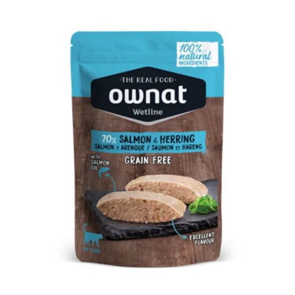 Comida Húmida Gato Ownat Salmão e Arenque