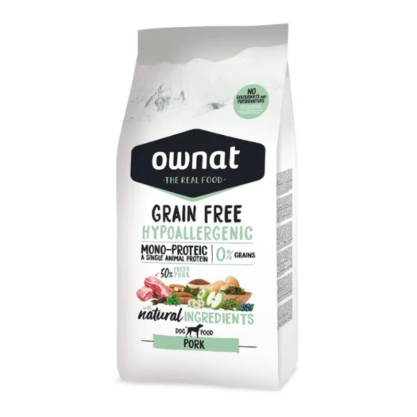 Ownat Grain Free Hipoallergenic Ração Cão com Porco