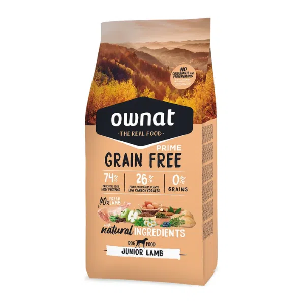 Ownat Grain Free Prime Cão Júnior Cordeiro