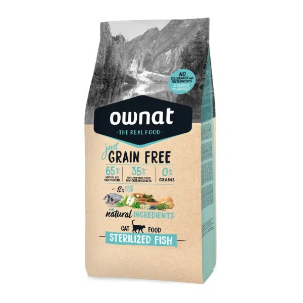 Ownat Just Grain Free Gato Esterilizado com Peixe