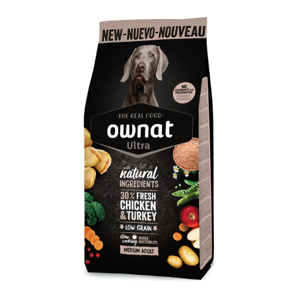 Ownat Ultra Ração Cão Médio Adulto