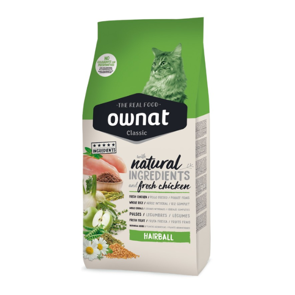 Ração Gato Ownat Classic Hairball