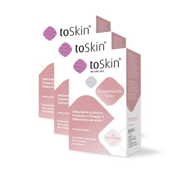 Suplemento Alimentar Antivermelhidão ToSkin Couperceutic
