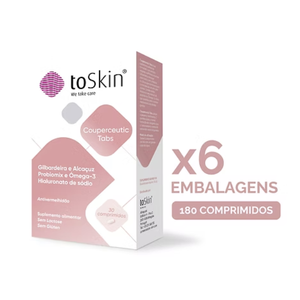 Suplemento Alimentar Antivermelhidão ToSkin Couperceutic 6x30comp