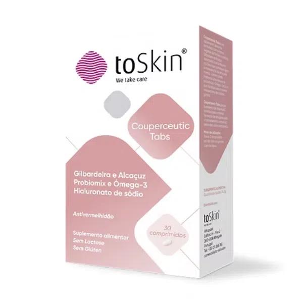 Suplemento Alimentar Antivermelhidão ToSkin Couperceutic