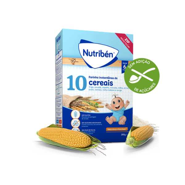 Nutriben Papa 10 Cereais Não Láctea - Farmácia Rodrigues Rocha