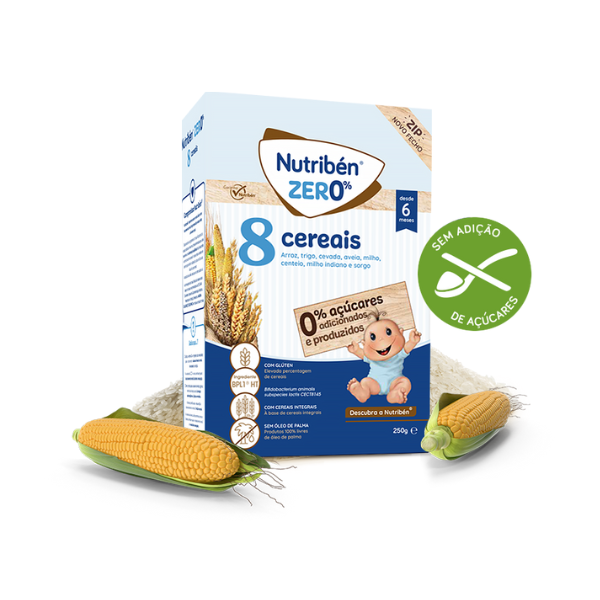 Nutriben Papa 8 Cereais Zero% - Farmácia Rodrigues Rocha