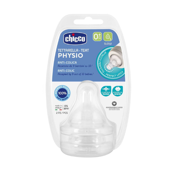 Chicco Tetinas Physio Silicone 0m - Farmácia Rodrigues Rocha