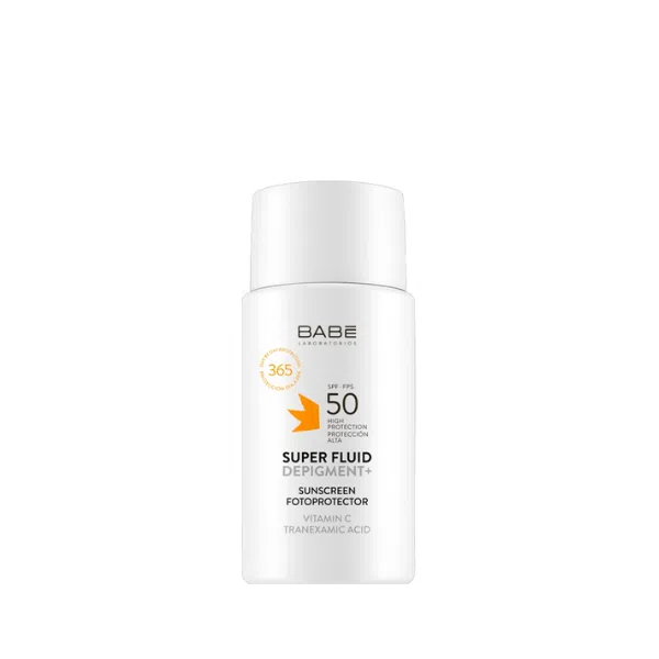 babe fotoprotetor super fluid depigment spf50 farmacia rodrigues rocha Babé Fotoprotetor Super Fluid Depigment SPF50 - Farmácia Rodrigues Rocha