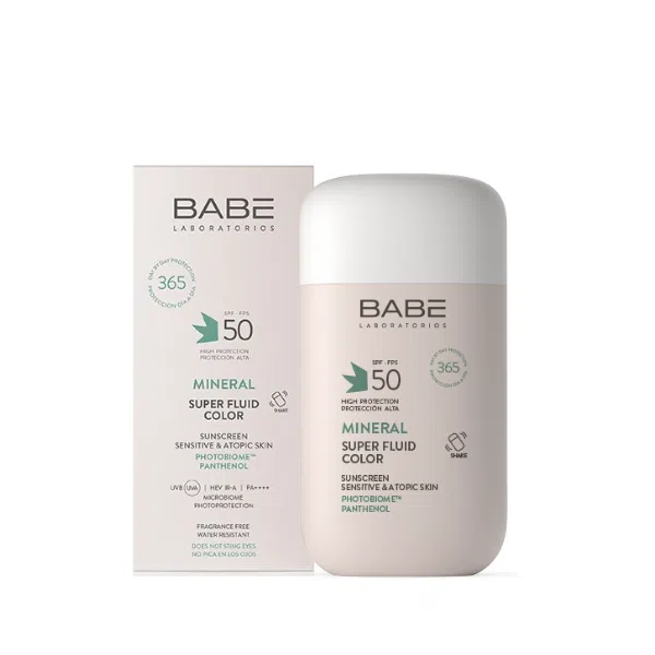 babe fotoprotetor super fluid mineral color spf50 farmacia rodrigues rocha Babé Fotoprotetor Super Fluid Mineral Color SPF50 - Farmácia Rodrigues Rocha